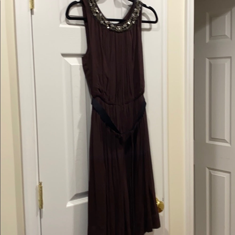 Size 8 Robert Rodriguez wine-colored evening dress